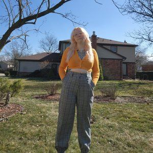 Black & White Plaid Joggers